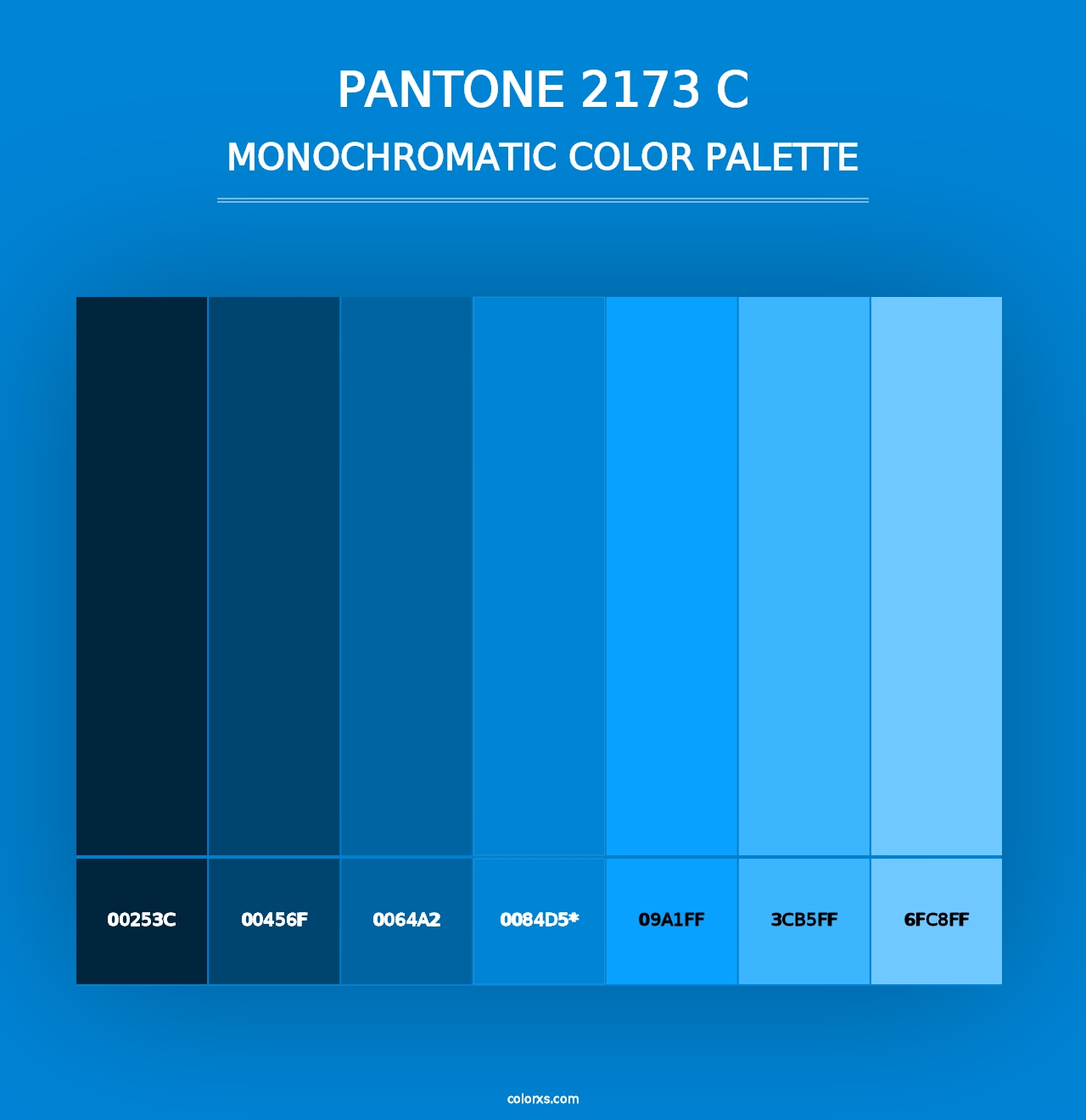 PANTONE 2173 C - Monochromatic Color Palette