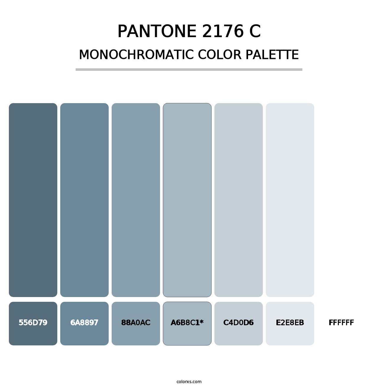 PANTONE 2176 C - Monochromatic Color Palette