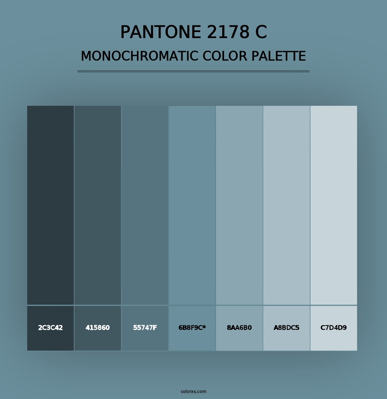 PANTONE 2178 C - Monochromatic Color Palette