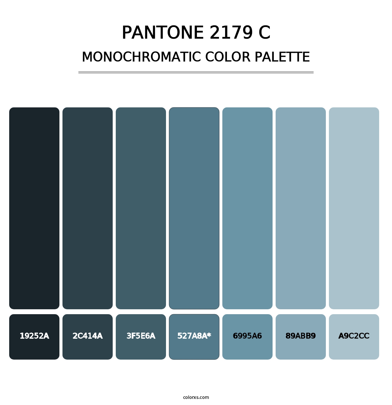 PANTONE 2179 C - Monochromatic Color Palette