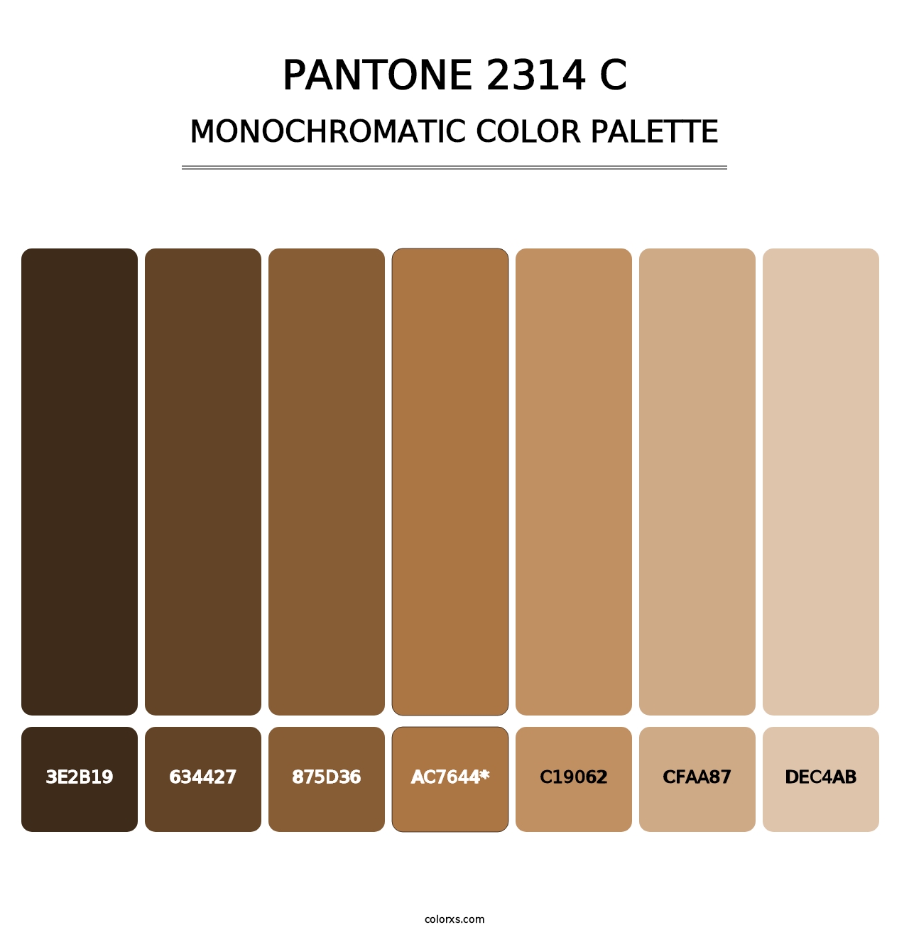 PANTONE 2314 C - Monochromatic Color Palette