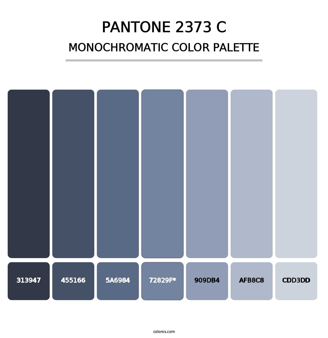 PANTONE 2373 C - Monochromatic Color Palette