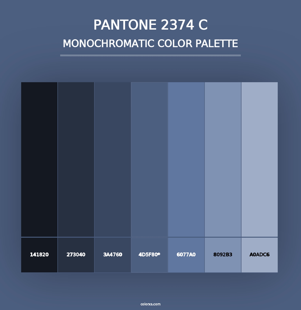 PANTONE 2374 C - Monochromatic Color Palette