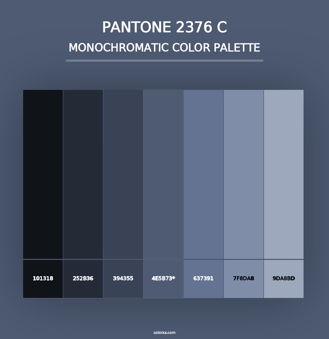 PANTONE 2376 C - Monochromatic Color Palette