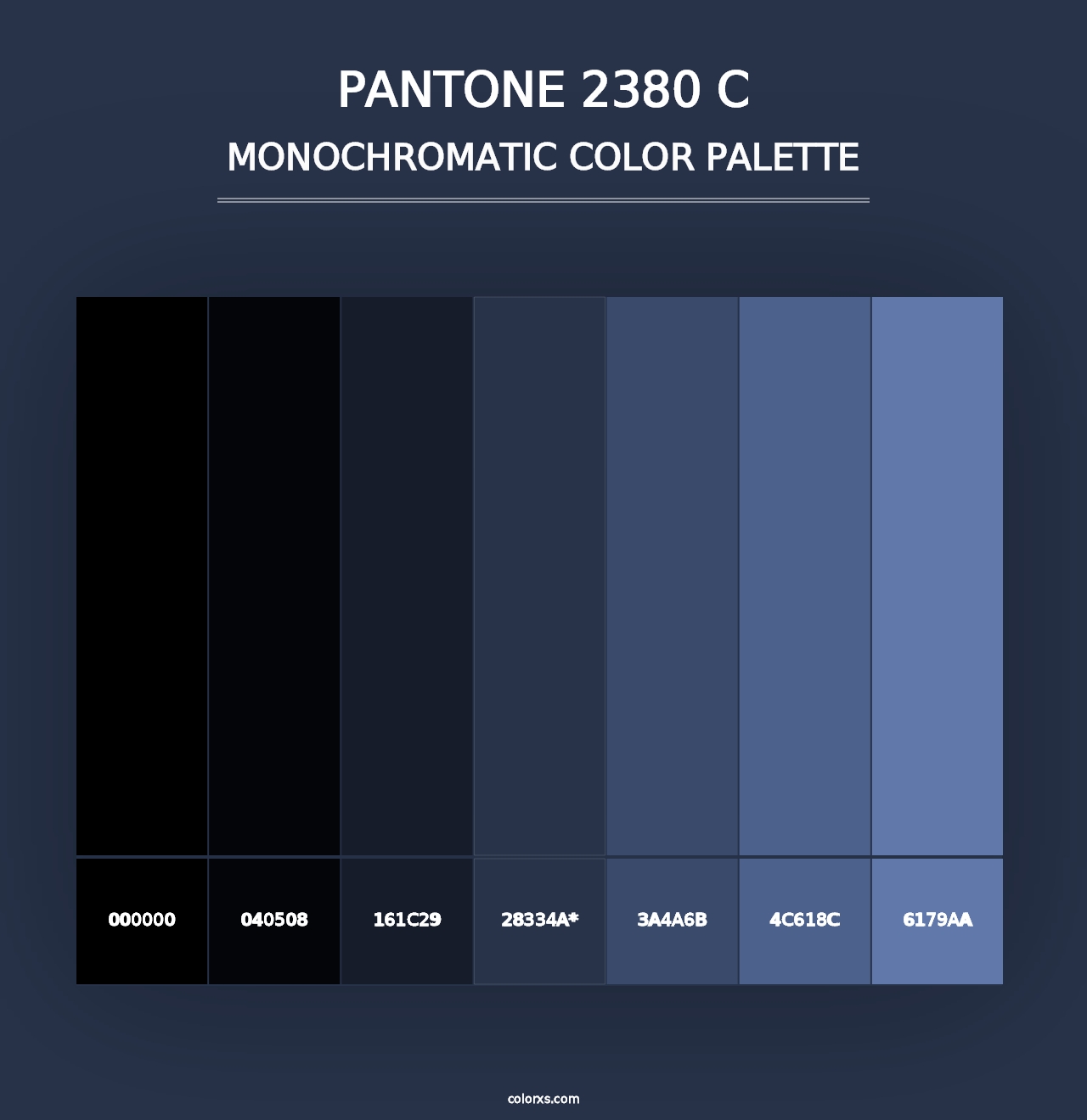 PANTONE 2380 C - Monochromatic Color Palette