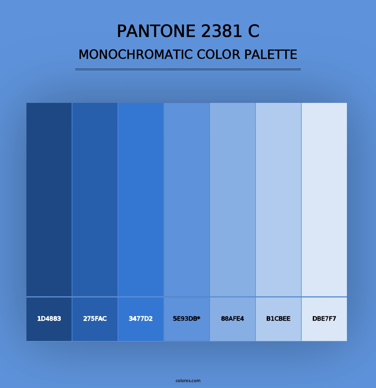 PANTONE 2381 C - Monochromatic Color Palette