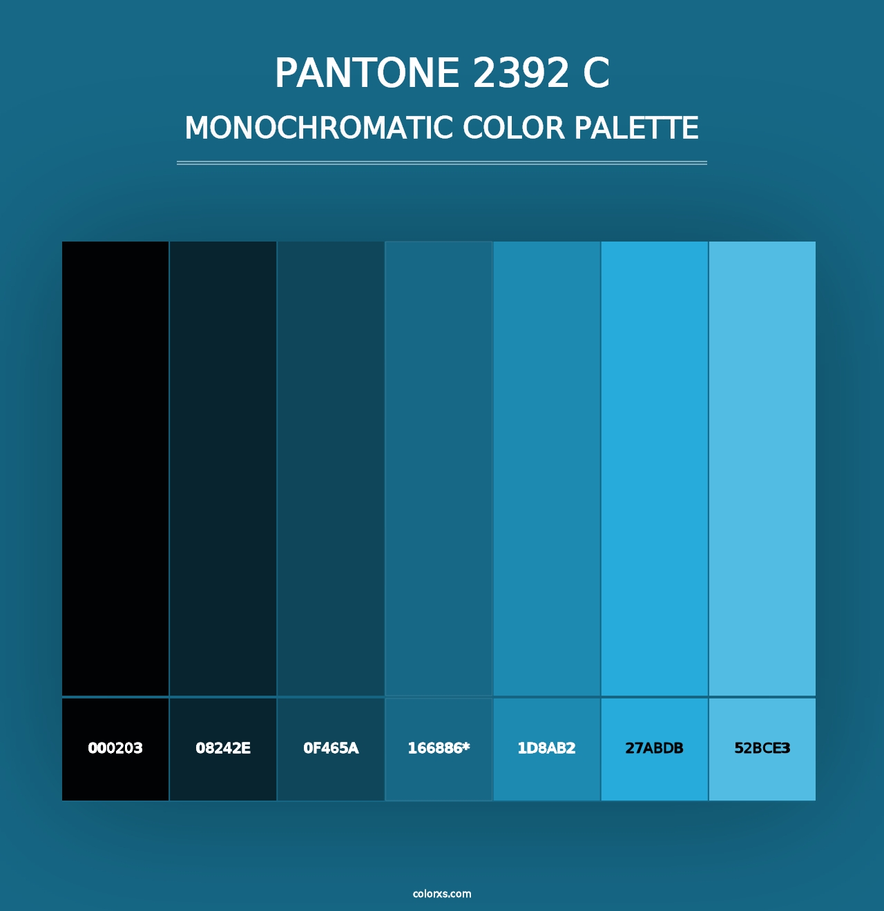 PANTONE 2392 C - Monochromatic Color Palette