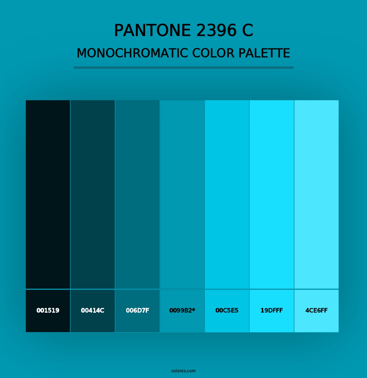 PANTONE 2396 C - Monochromatic Color Palette