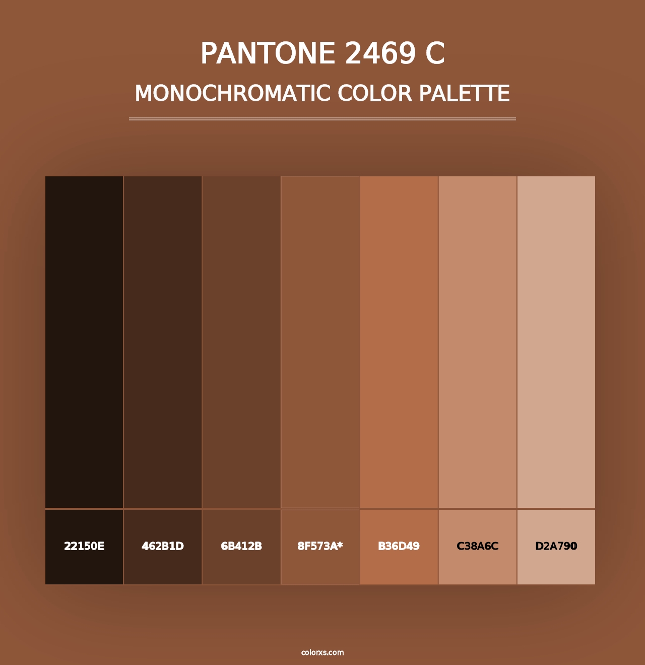 PANTONE 2469 C - Monochromatic Color Palette