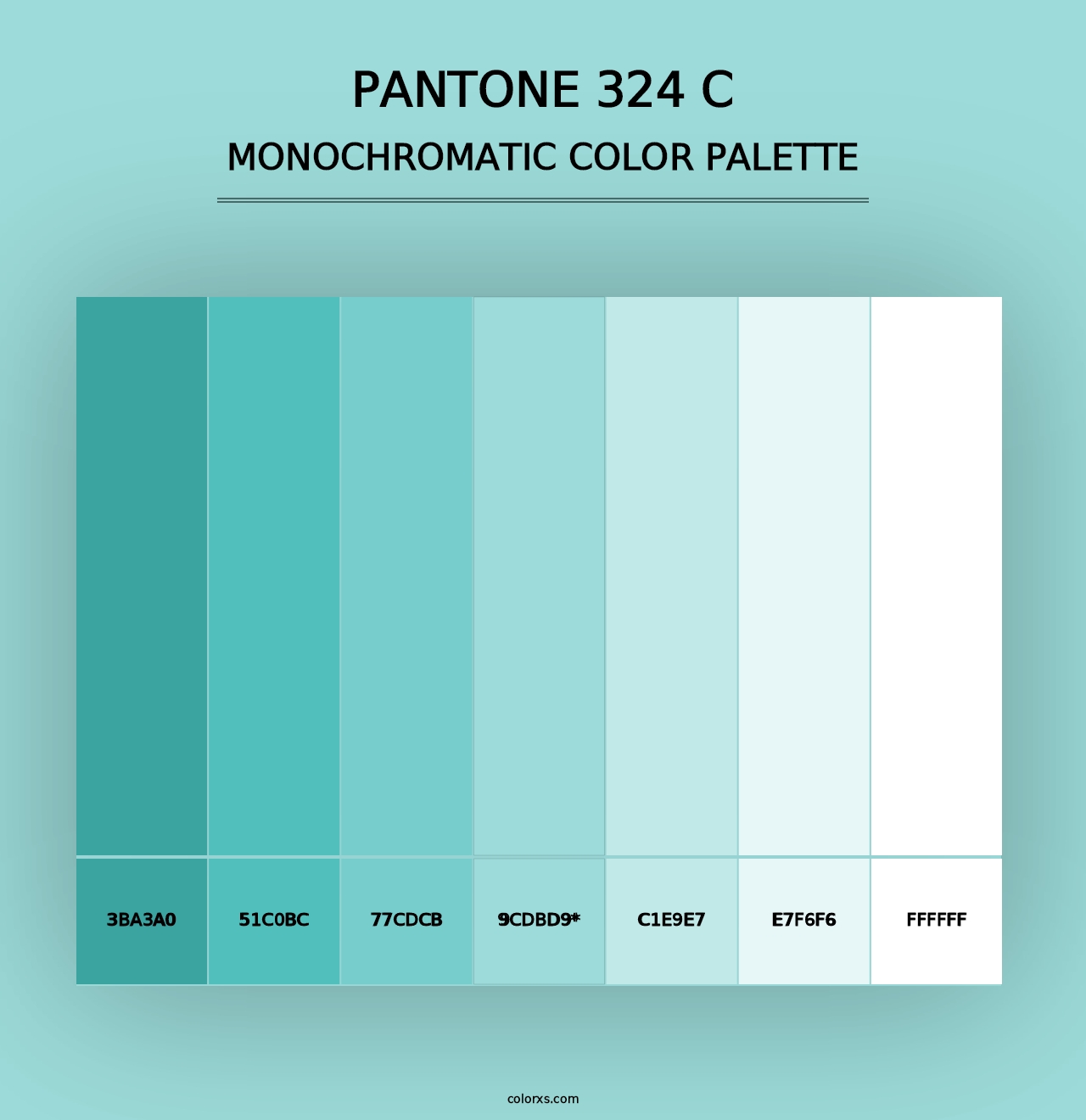 PANTONE 324 C - Monochromatic Color Palette