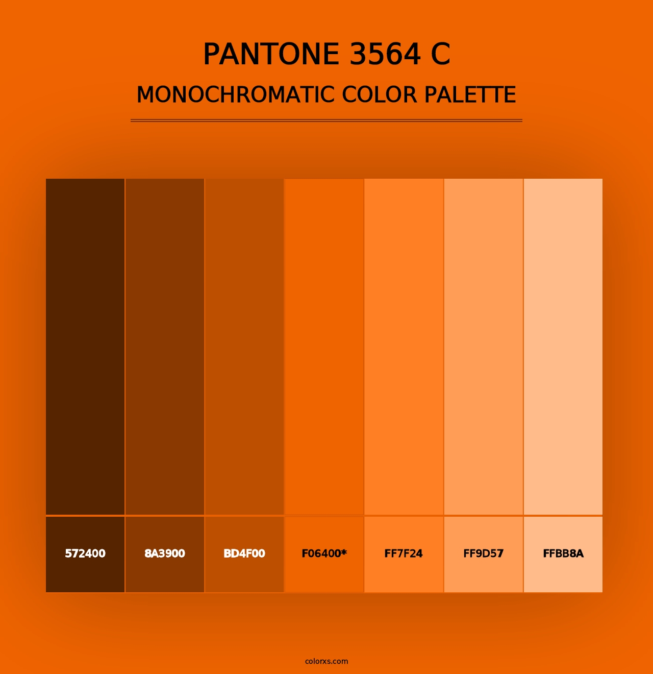 PANTONE 3564 C - Monochromatic Color Palette