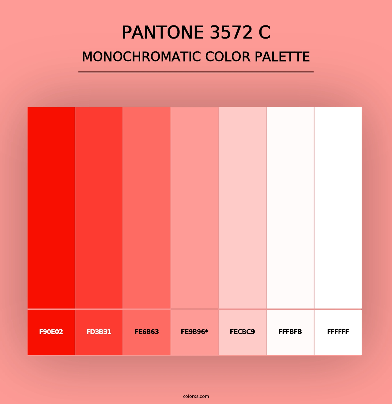 PANTONE 3572 C - Monochromatic Color Palette