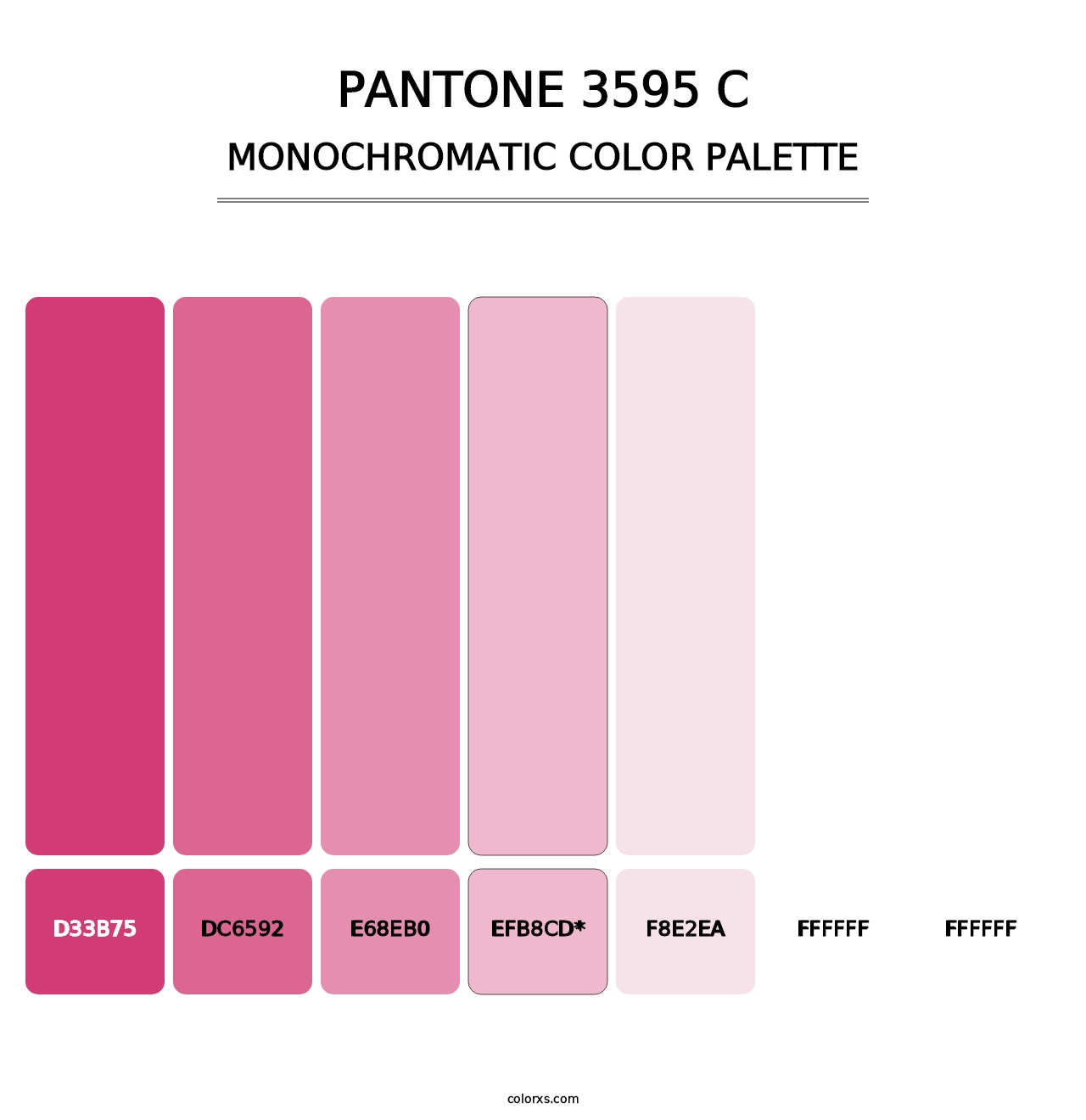 PANTONE 3595 C - Monochromatic Color Palette