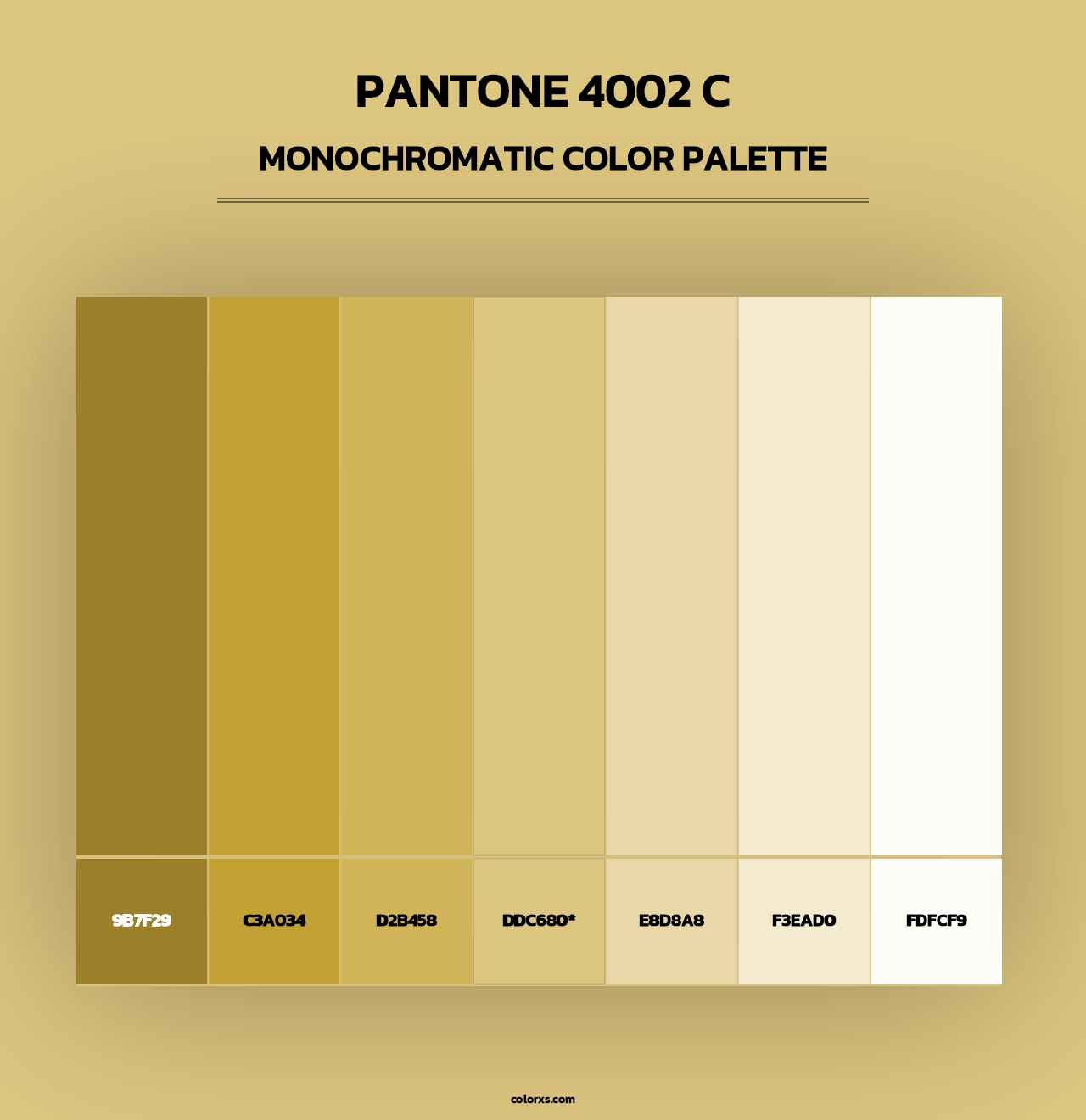 PANTONE 4002 C - Monochromatic Color Palette