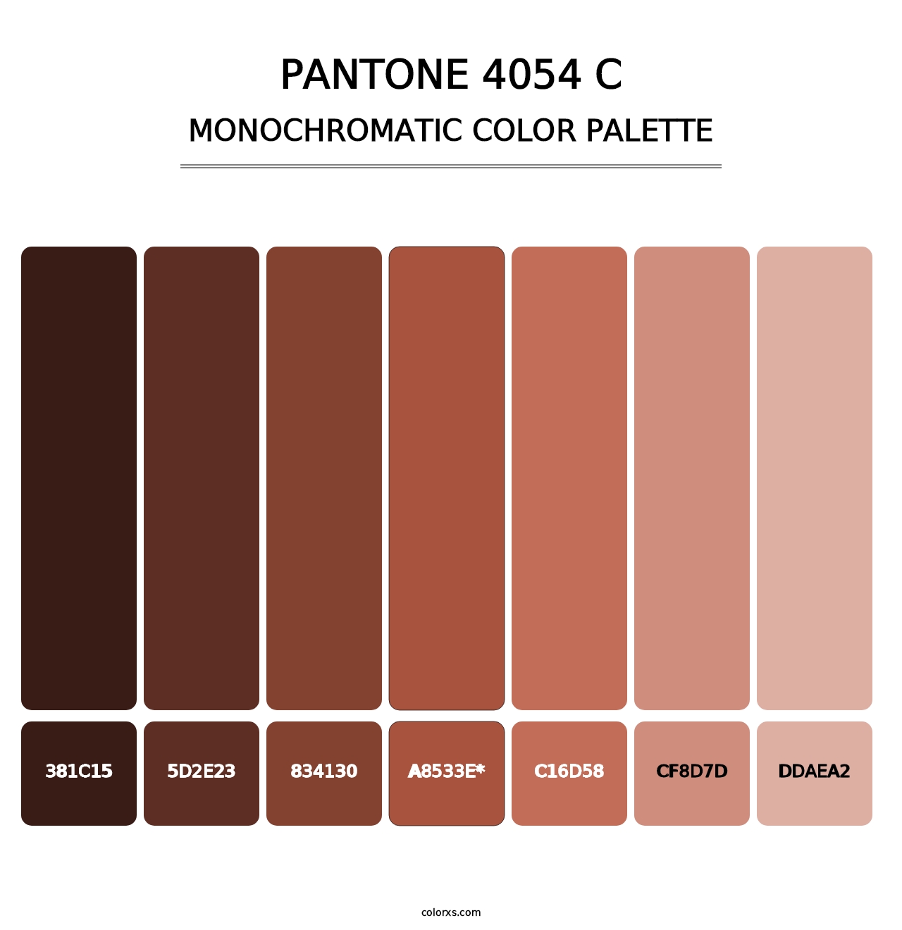 PANTONE 4054 C - Monochromatic Color Palette