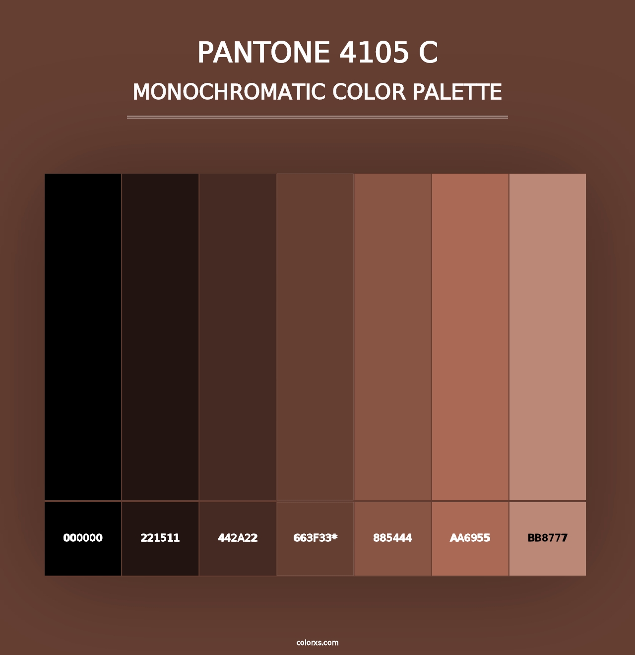 PANTONE 4105 C - Monochromatic Color Palette