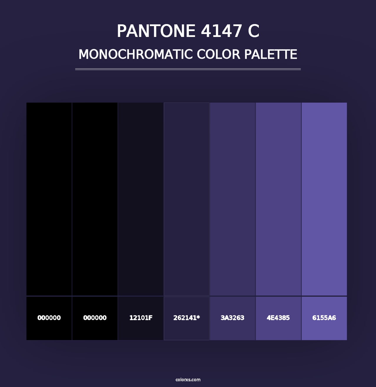 PANTONE 4147 C - Monochromatic Color Palette