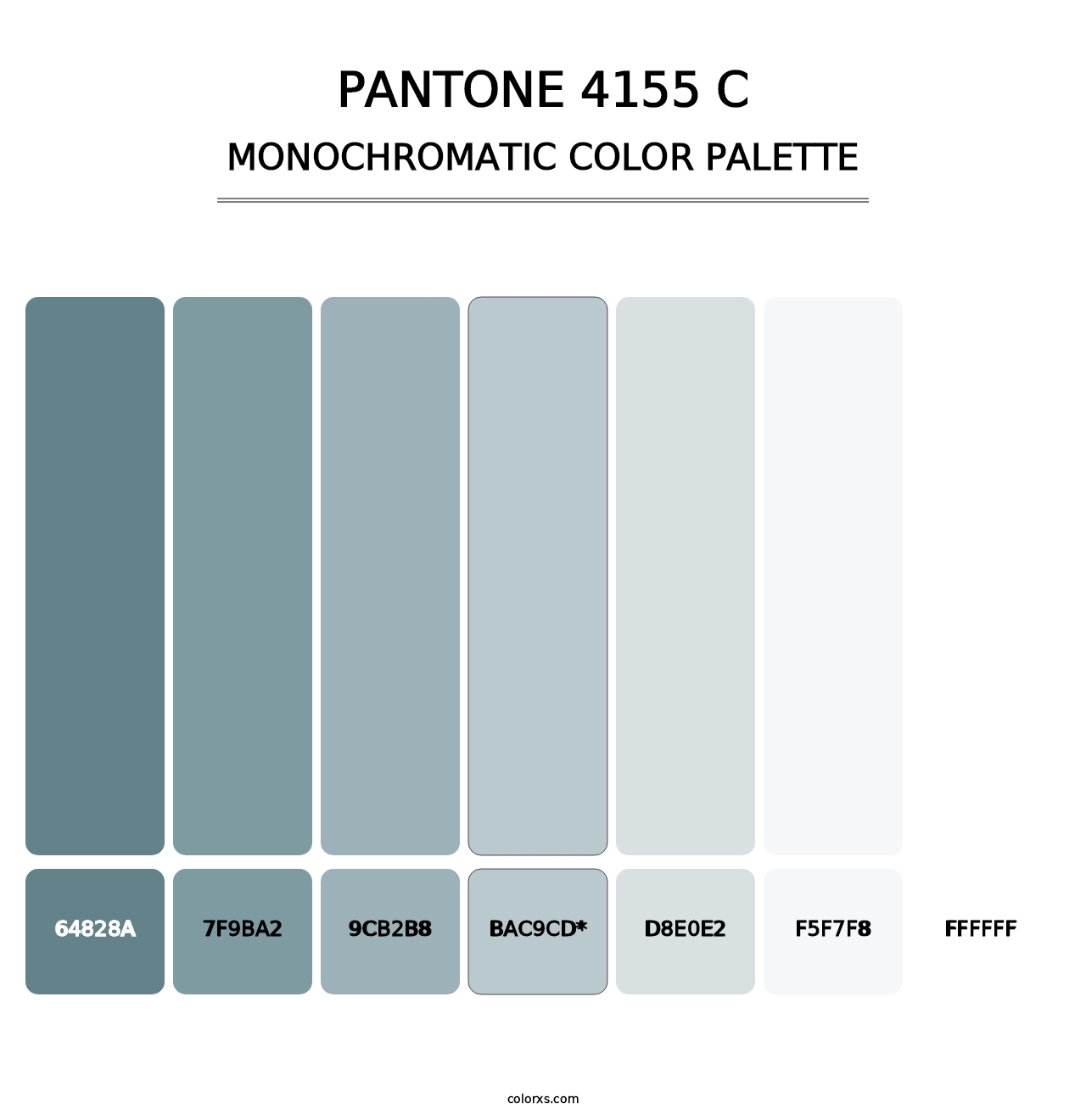 PANTONE 4155 C - Monochromatic Color Palette