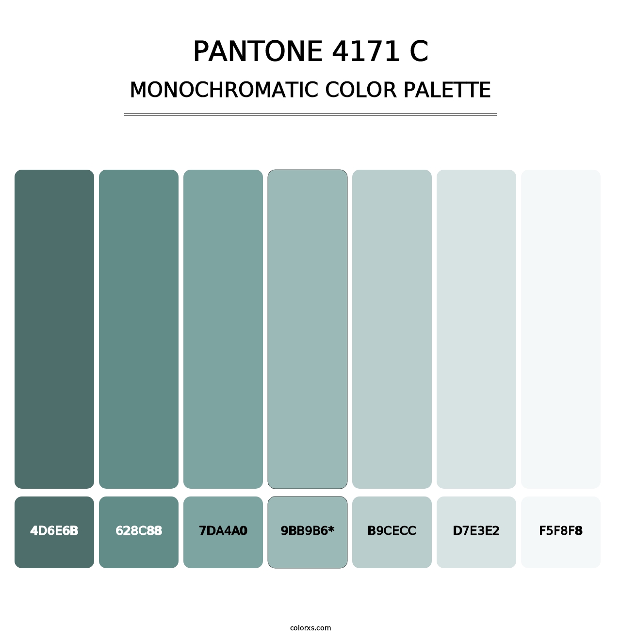 PANTONE 4171 C - Monochromatic Color Palette