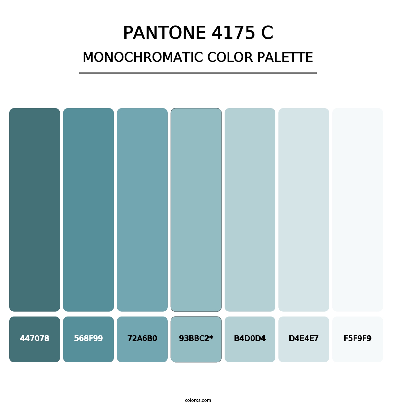 PANTONE 4175 C - Monochromatic Color Palette