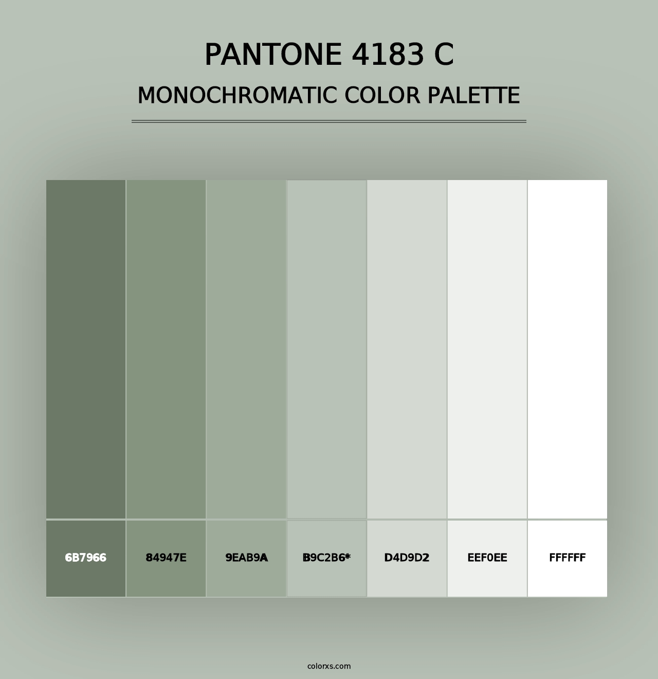 PANTONE 4183 C - Monochromatic Color Palette