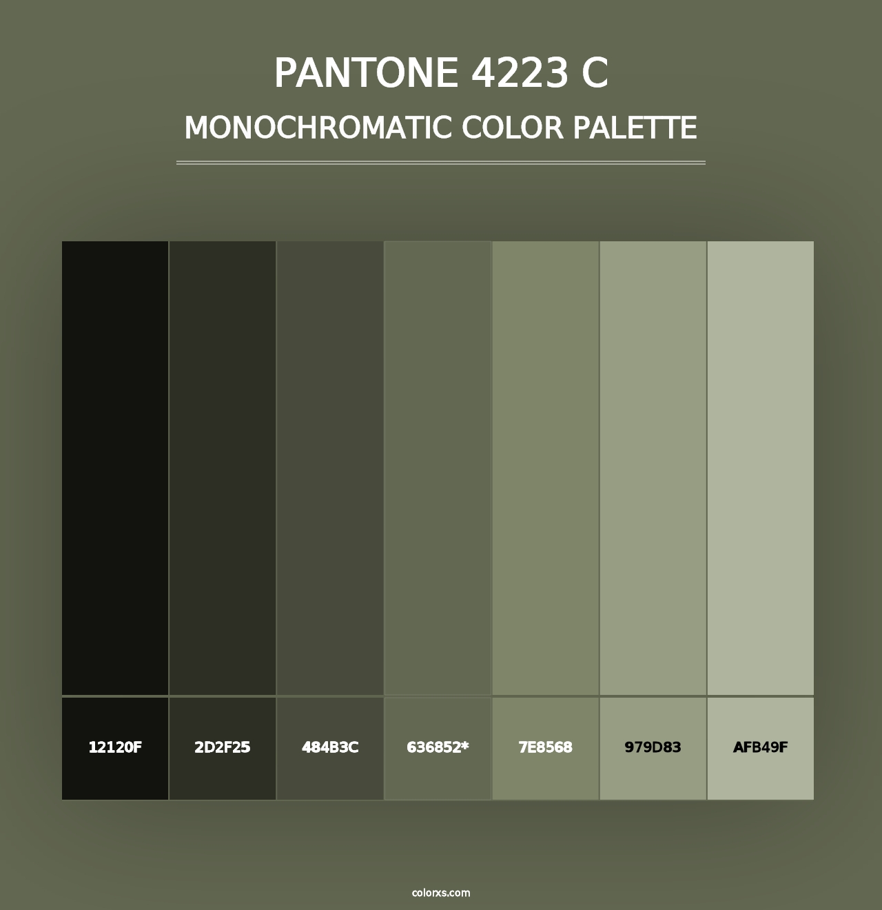 PANTONE 4223 C - Monochromatic Color Palette