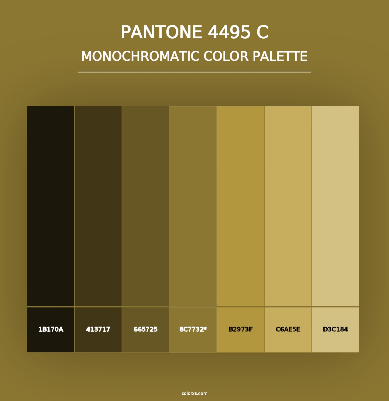 PANTONE 4495 C - Monochromatic Color Palette