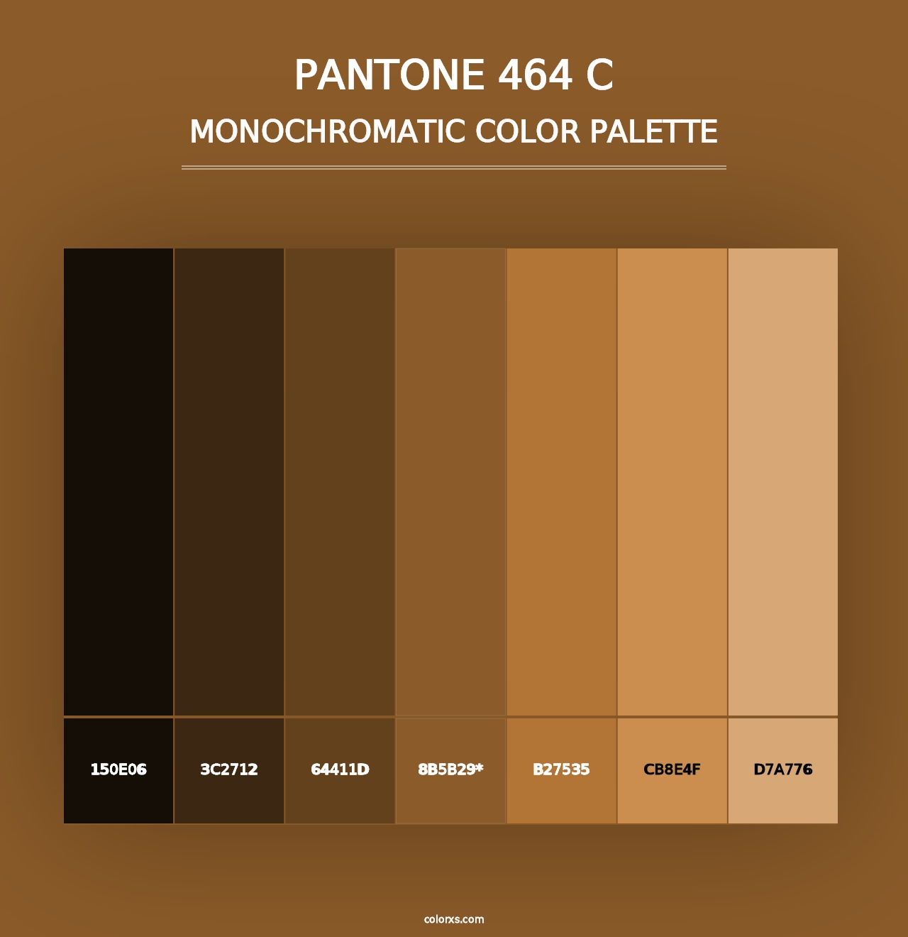 PANTONE 464 C - Monochromatic Color Palette