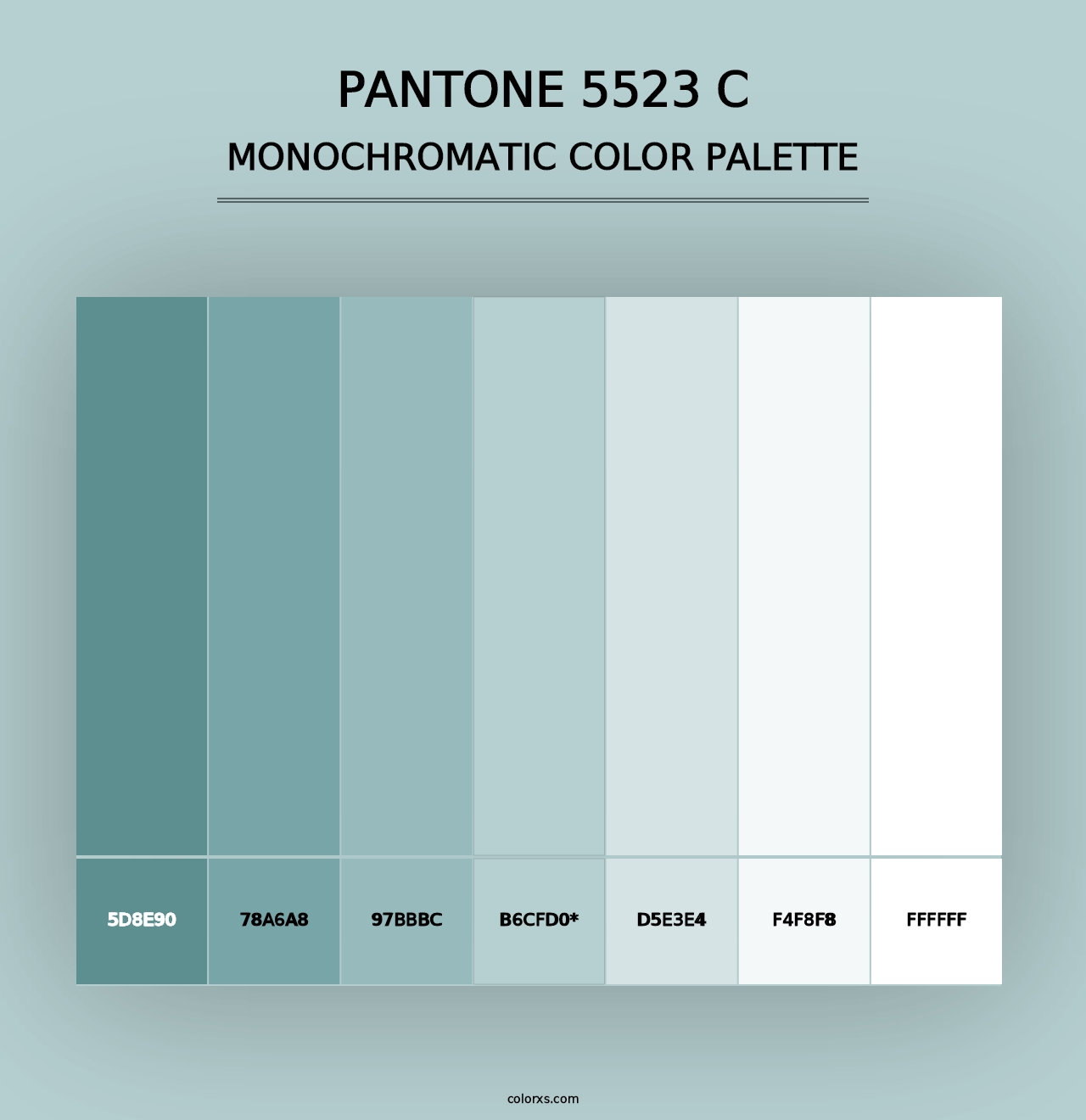 PANTONE 5523 C - Monochromatic Color Palette