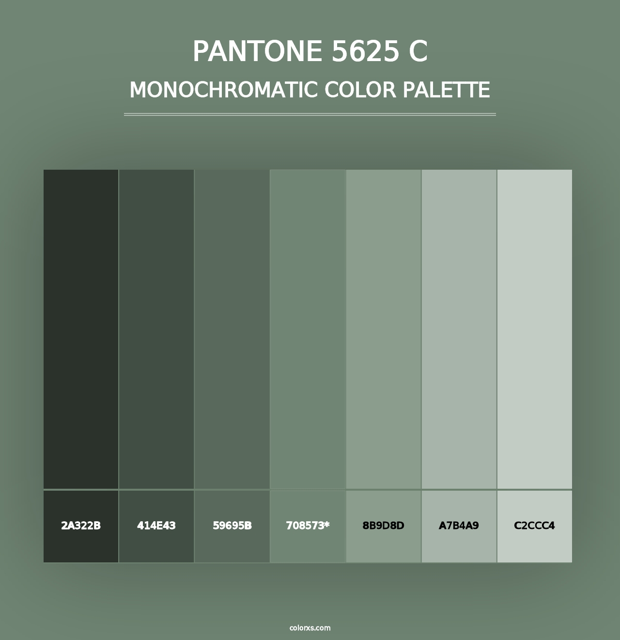 PANTONE 5625 C - Monochromatic Color Palette