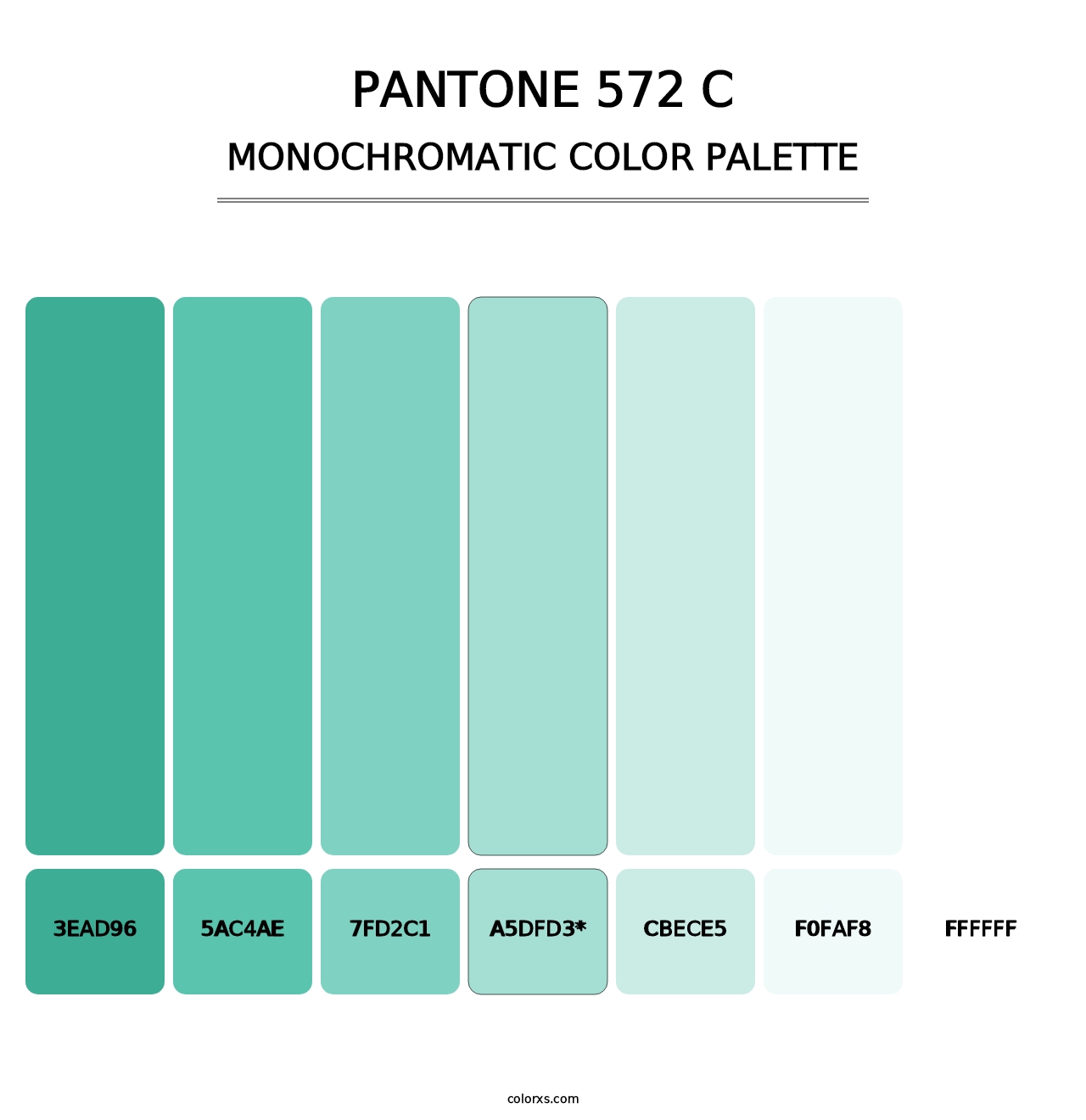 PANTONE 572 C - Monochromatic Color Palette