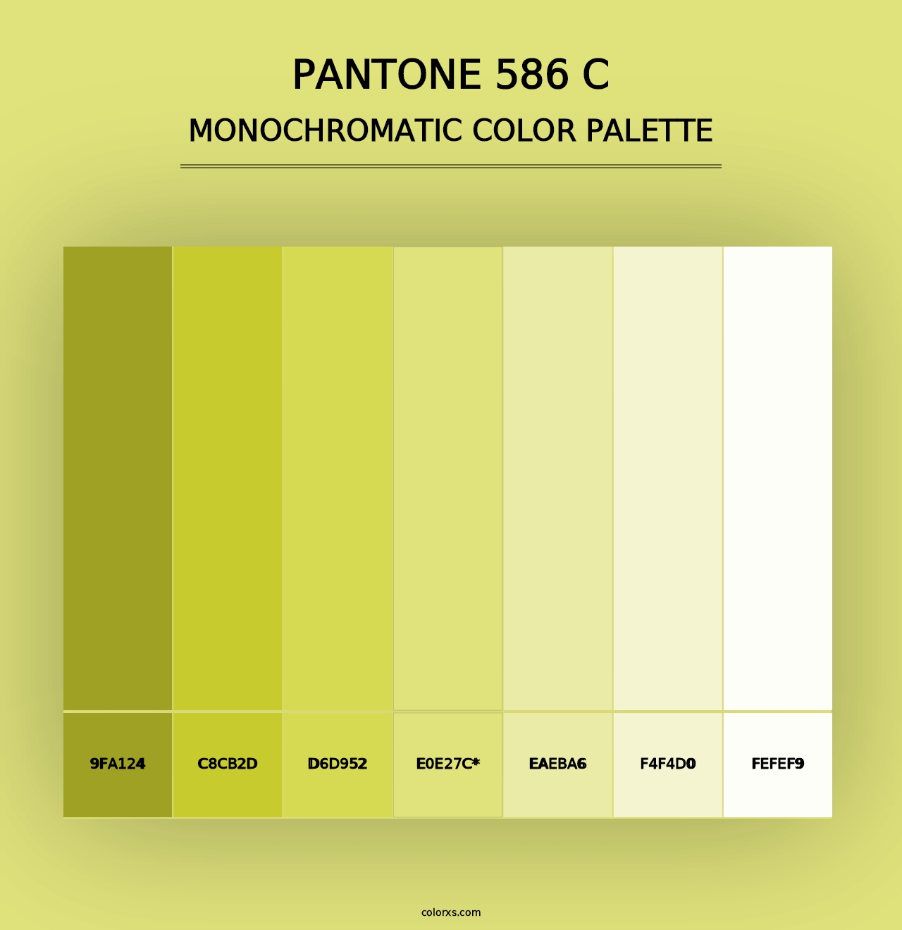 PANTONE 586 C - Monochromatic Color Palette