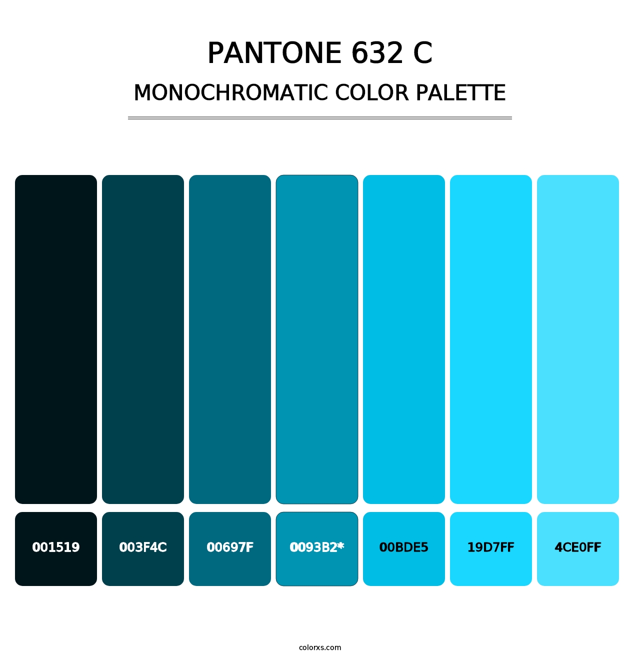 PANTONE 632 C - Monochromatic Color Palette