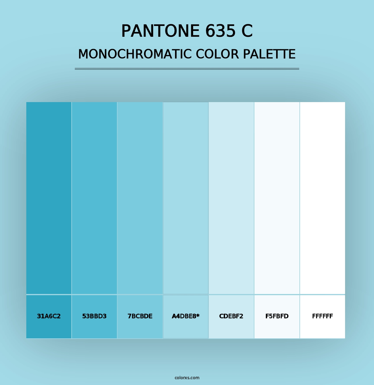 PANTONE 635 C - Monochromatic Color Palette