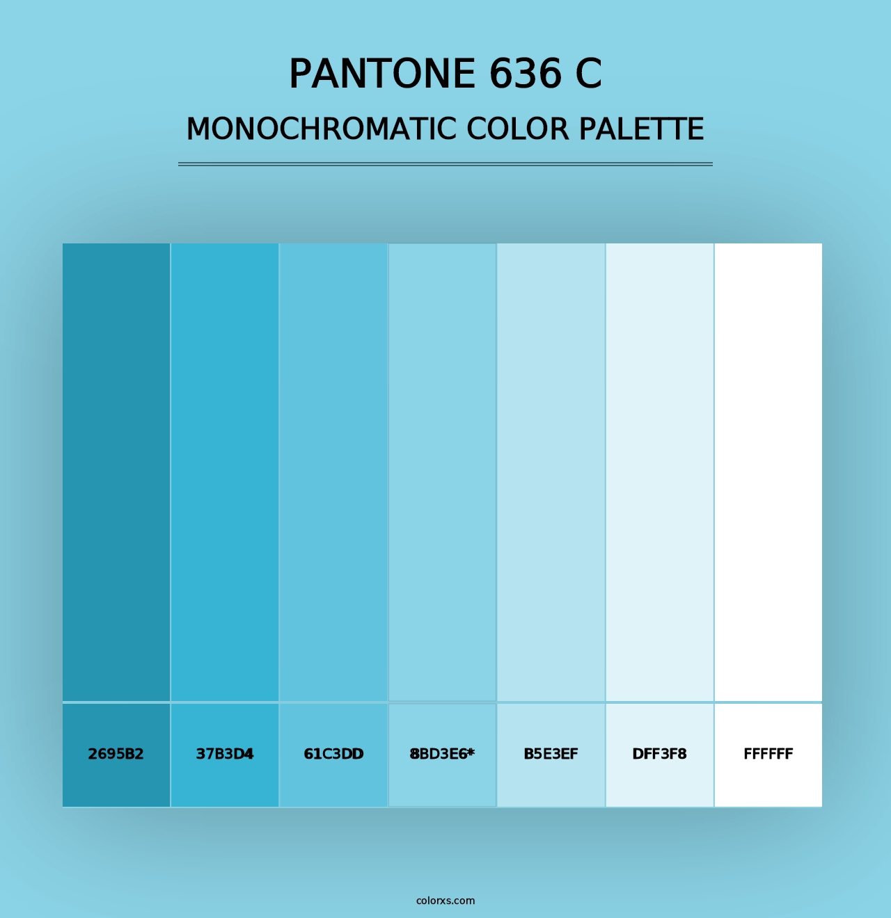 PANTONE 636 C - Monochromatic Color Palette