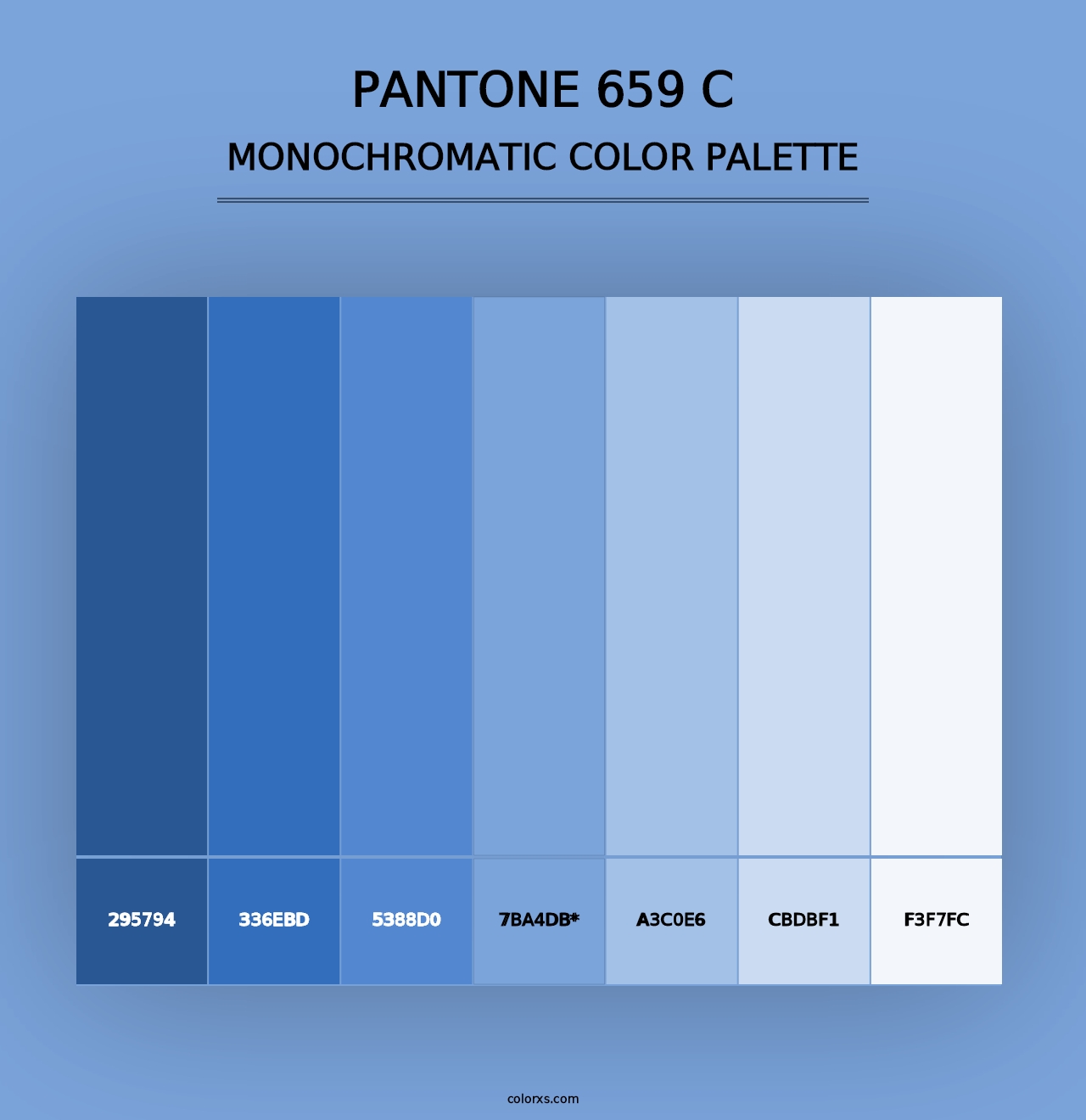 PANTONE 659 C - Monochromatic Color Palette