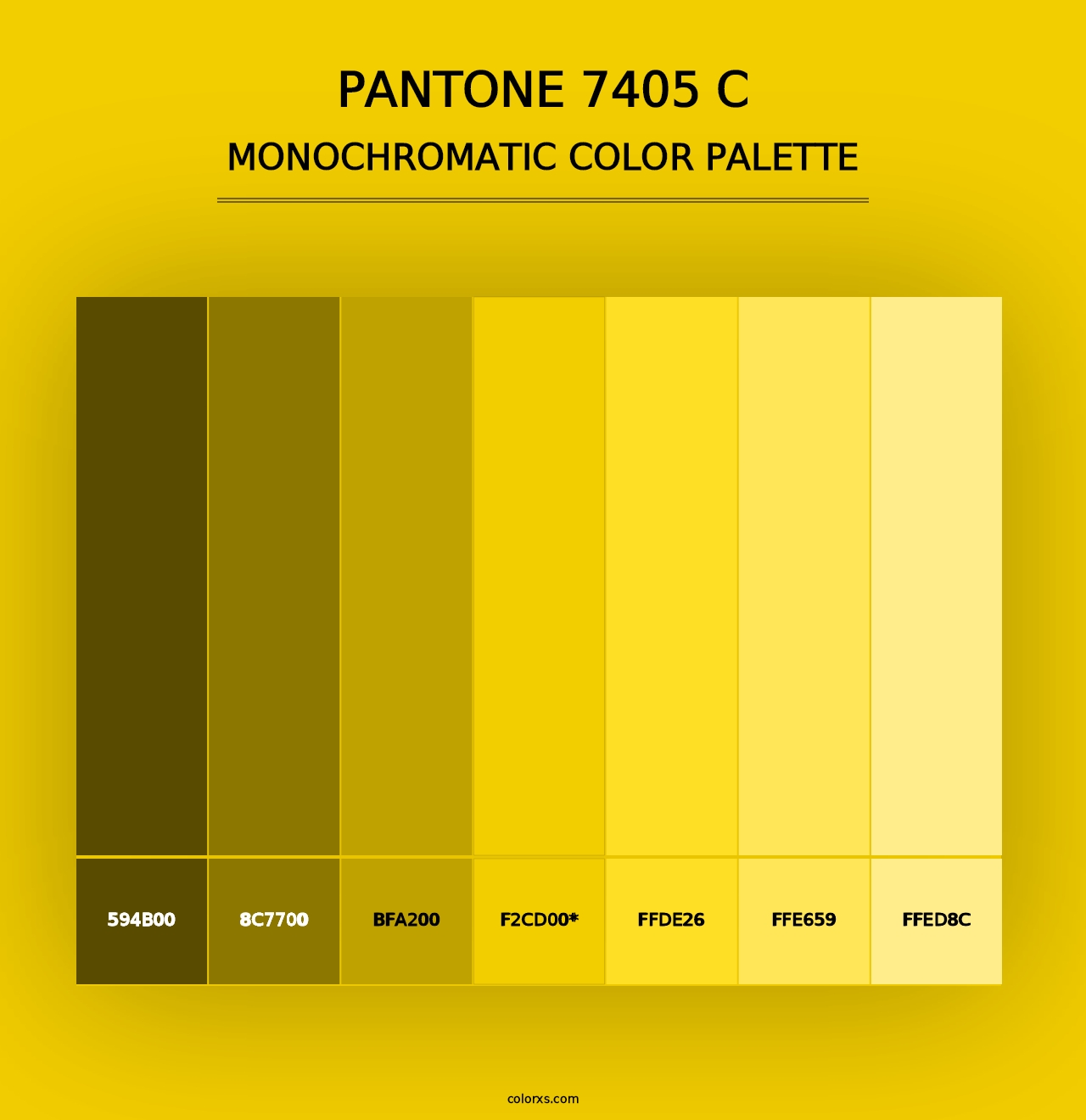 PANTONE 7405 C - Monochromatic Color Palette