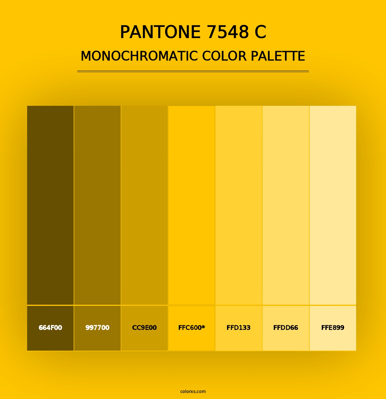 PANTONE 7548 C - Monochromatic Color Palette