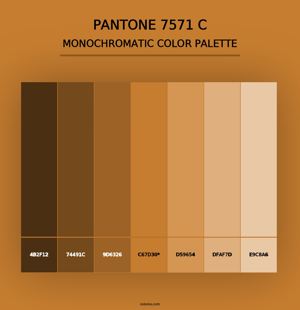 PANTONE 7571 C - Monochromatic Color Palette