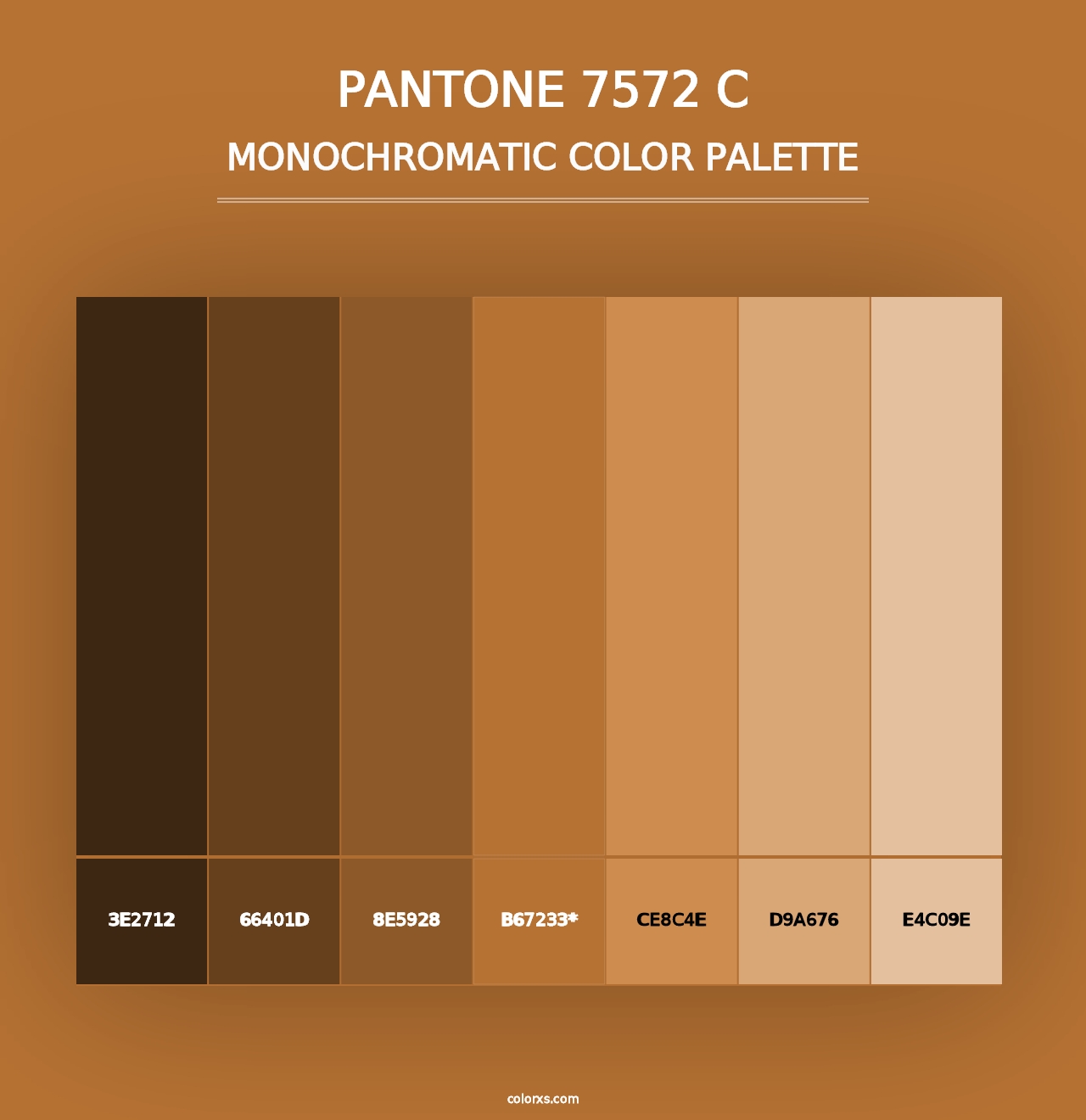 PANTONE 7572 C - Monochromatic Color Palette