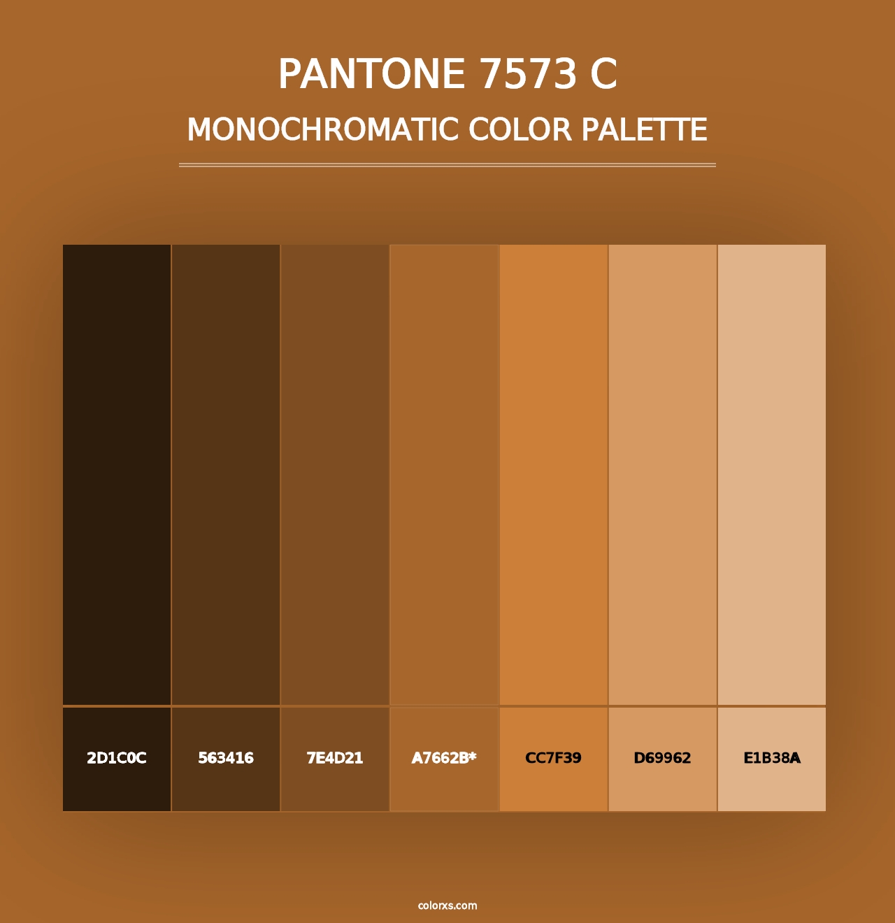 PANTONE 7573 C - Monochromatic Color Palette