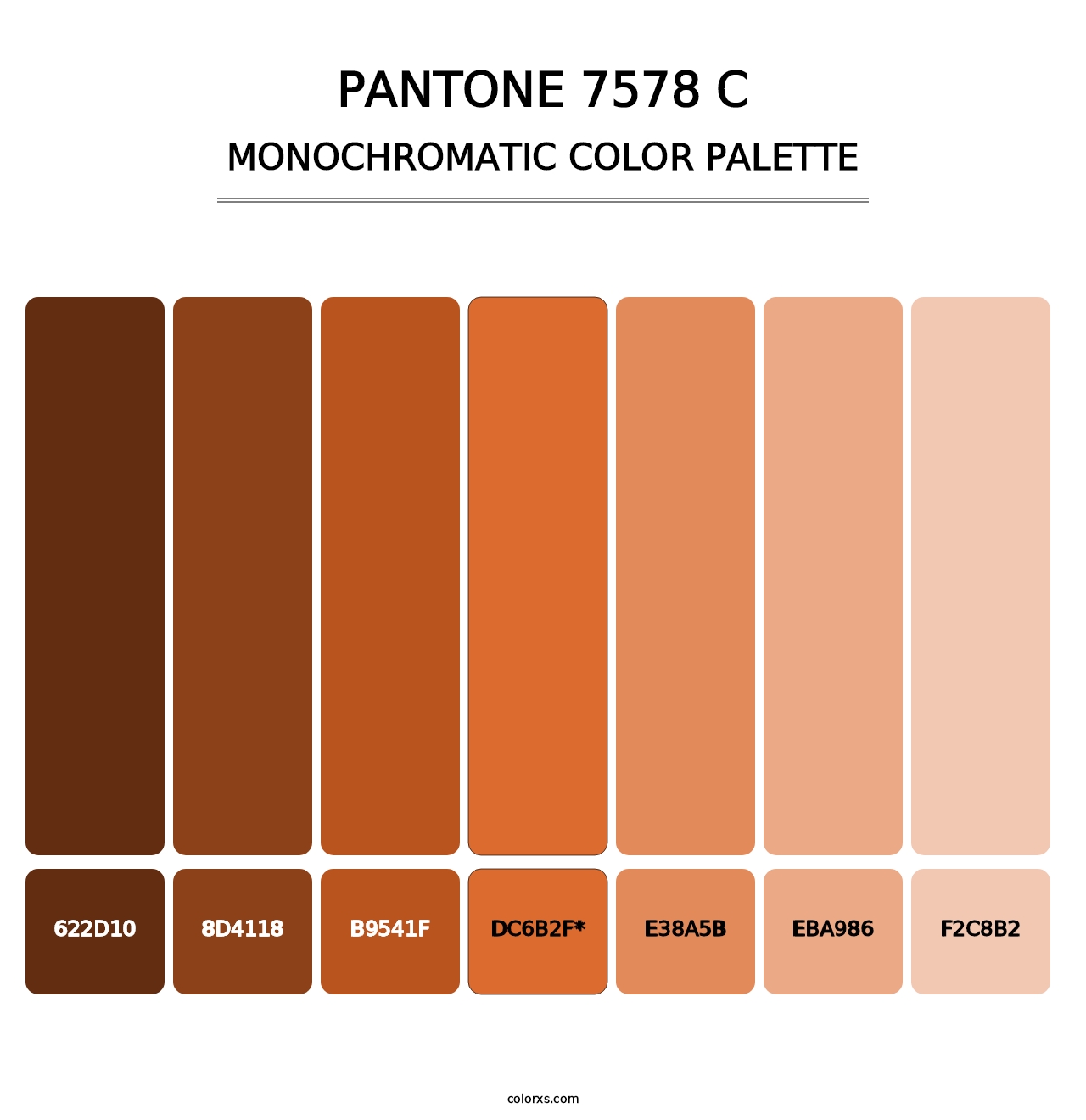 PANTONE 7578 C - Monochromatic Color Palette