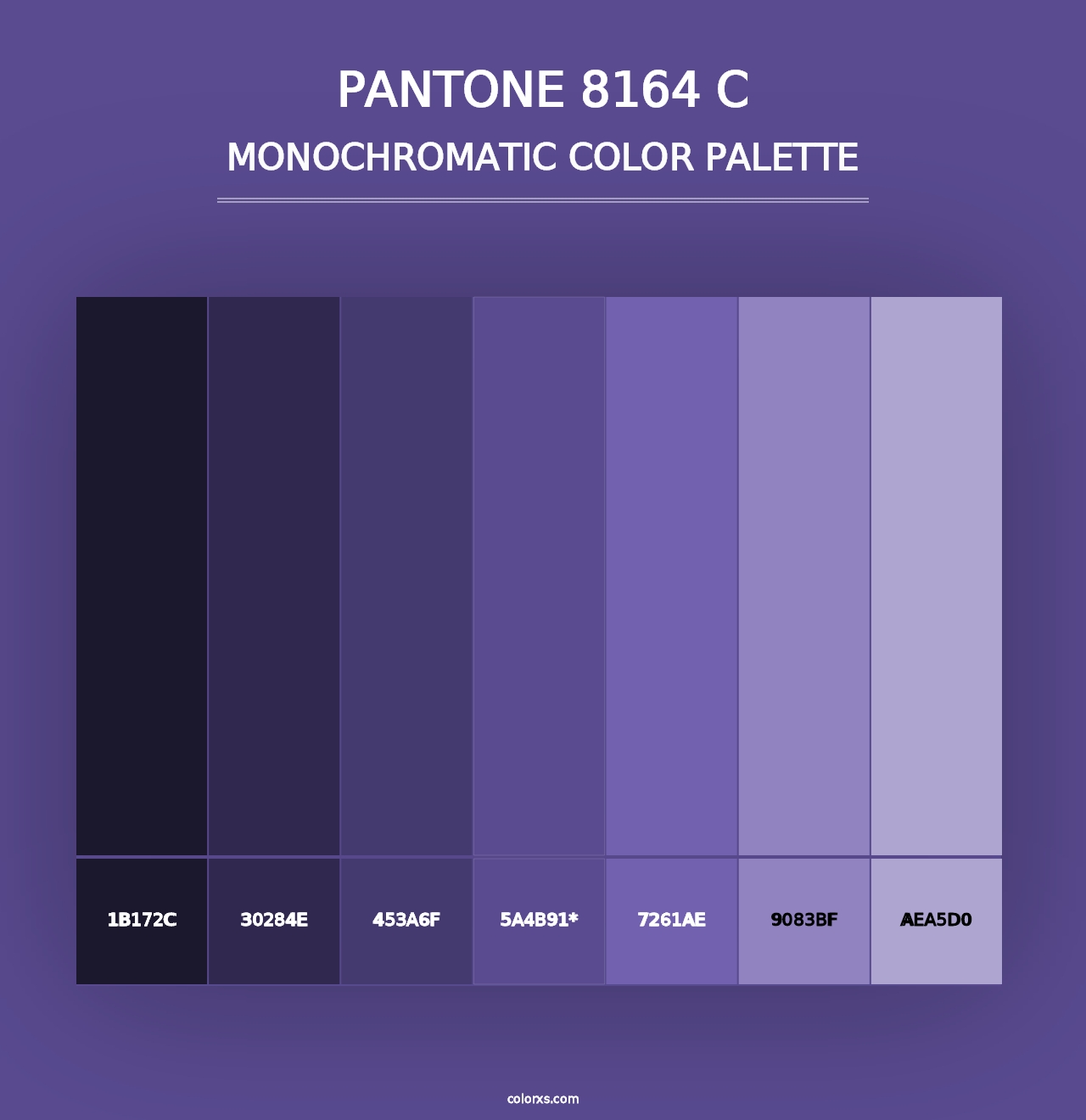 PANTONE 8164 C - Monochromatic Color Palette