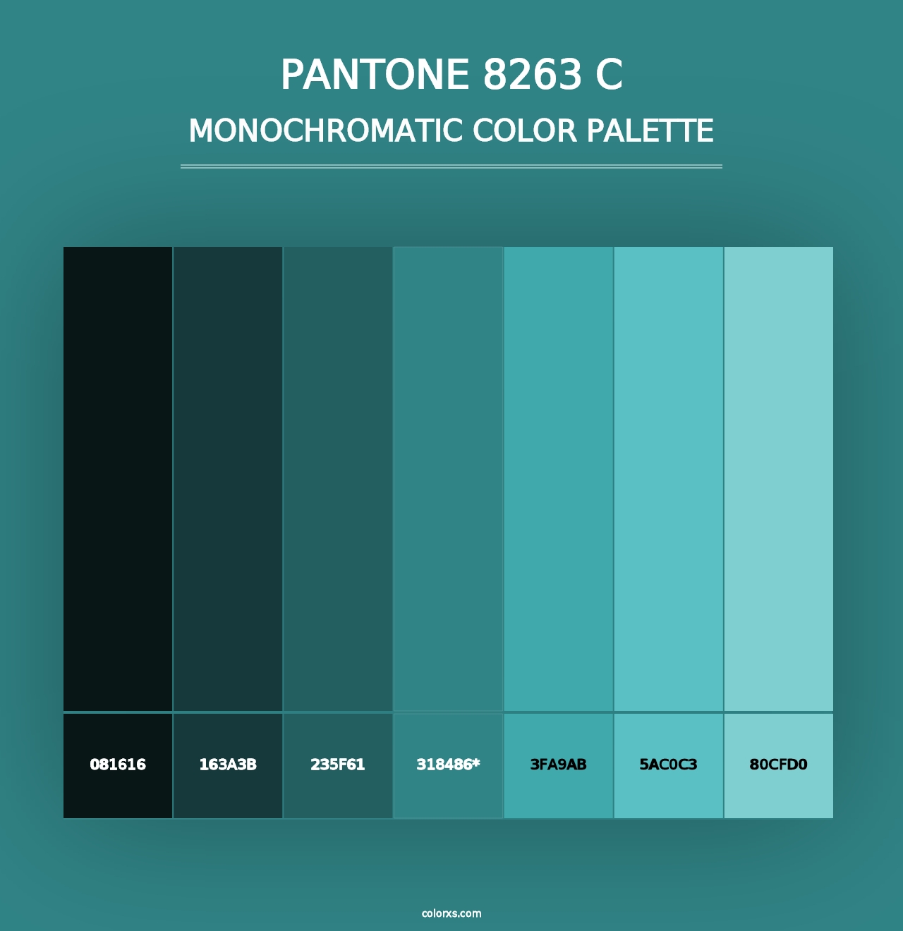 PANTONE 8263 C - Monochromatic Color Palette