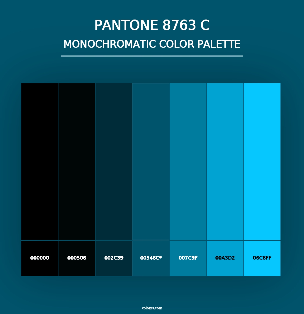 PANTONE 8763 C - Monochromatic Color Palette