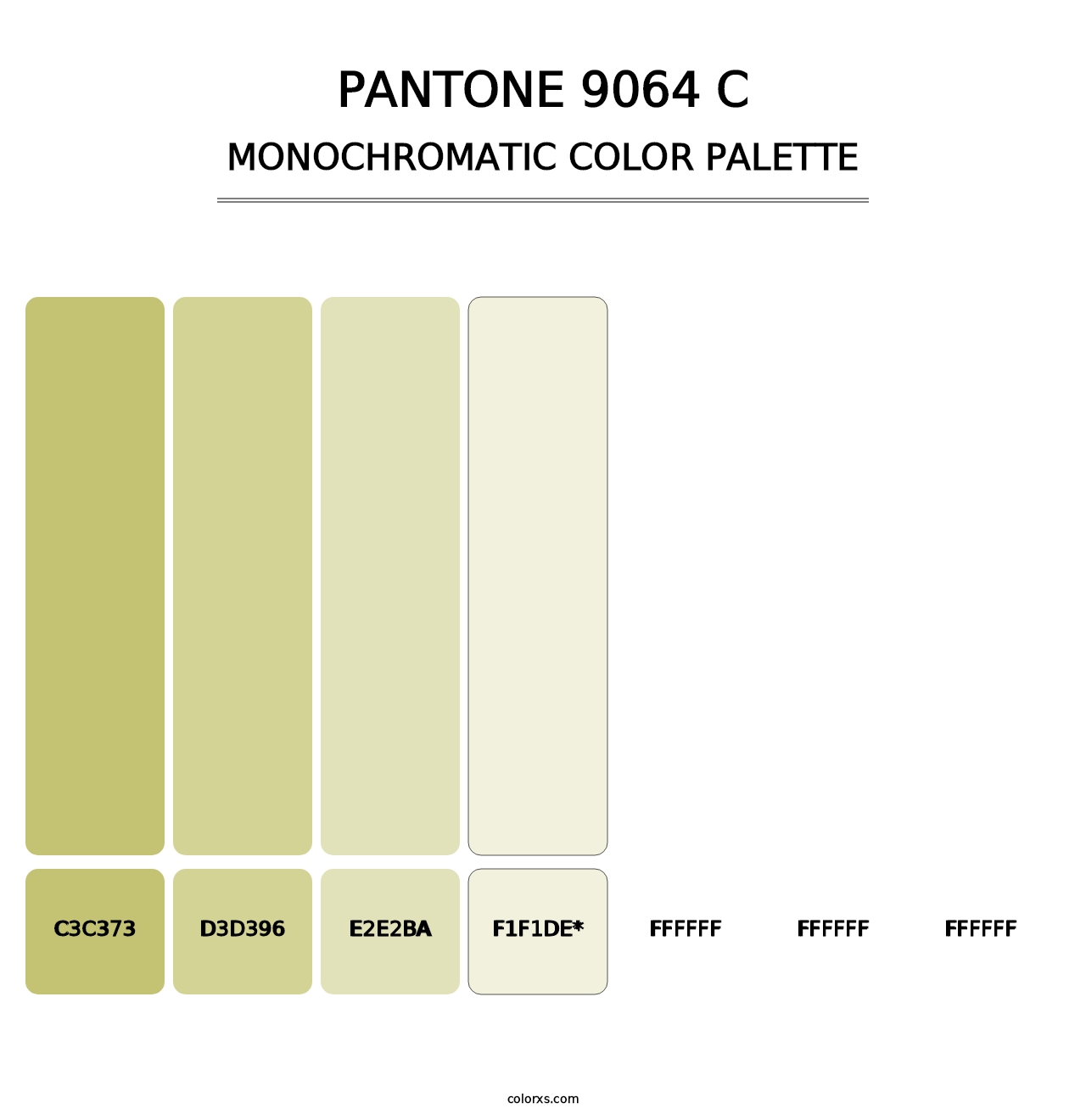 PANTONE 9064 C - Monochromatic Color Palette