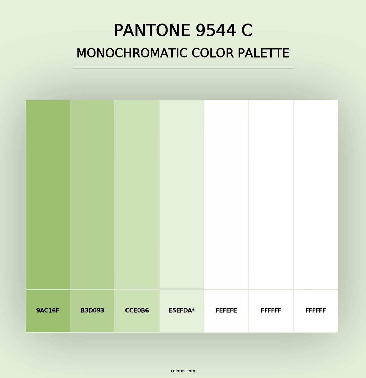 PANTONE 9544 C - Monochromatic Color Palette