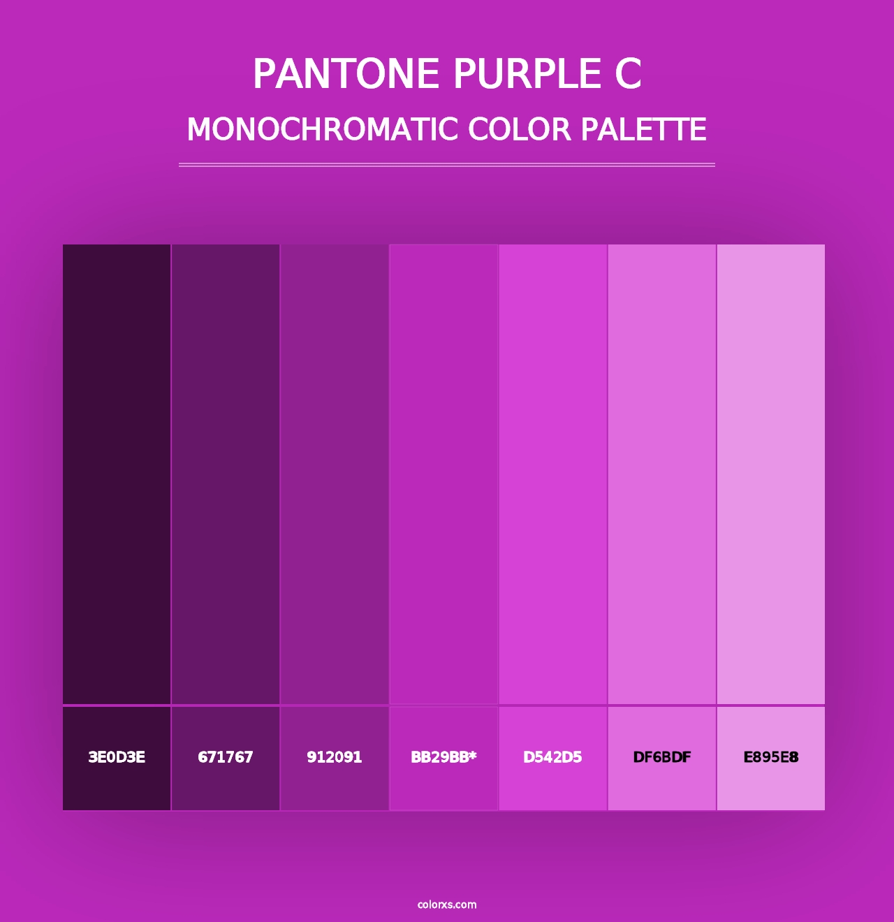 PANTONE Purple C color palettes - colorxs.com