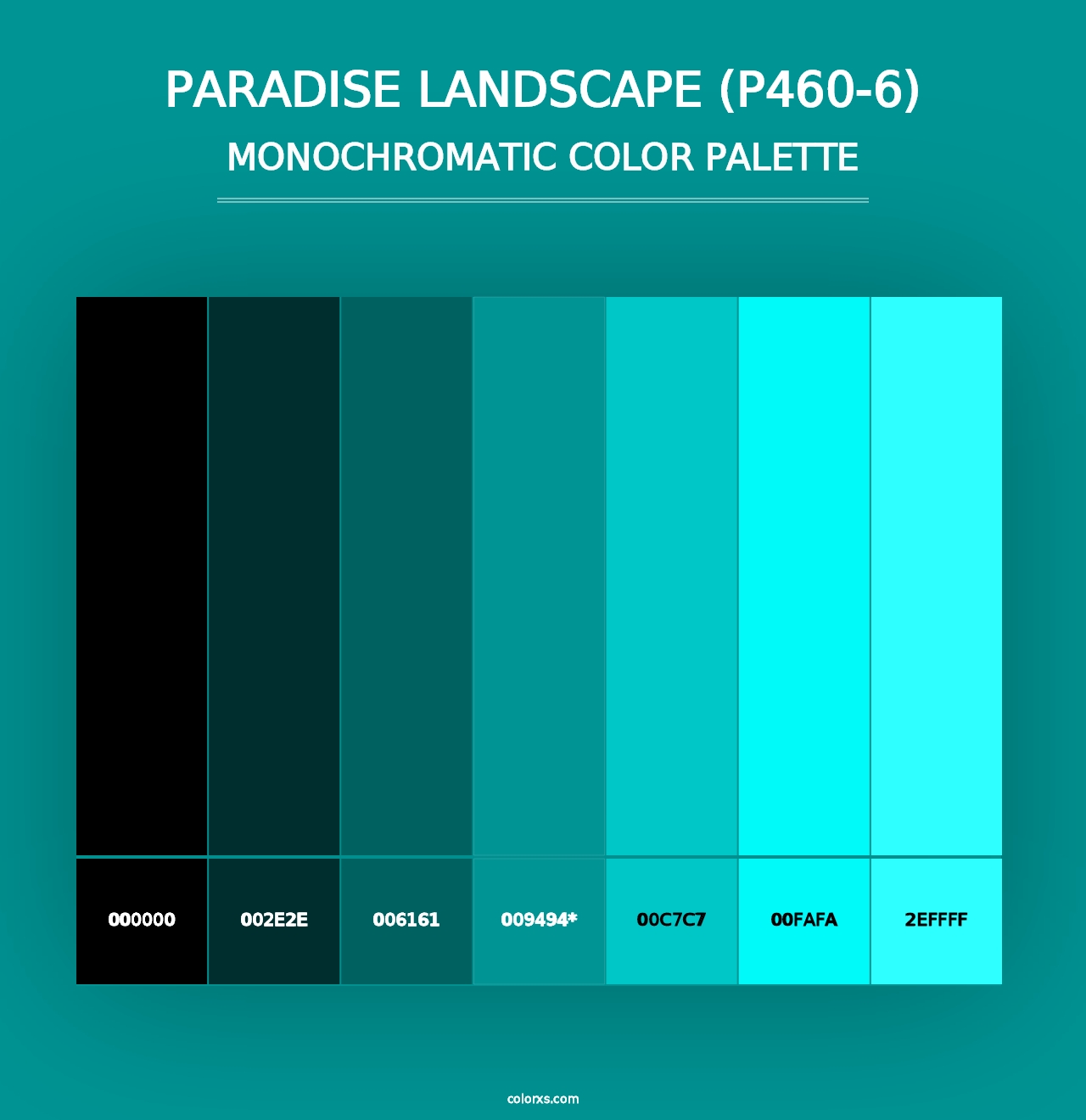 Paradise Landscape (P460-6) - Monochromatic Color Palette