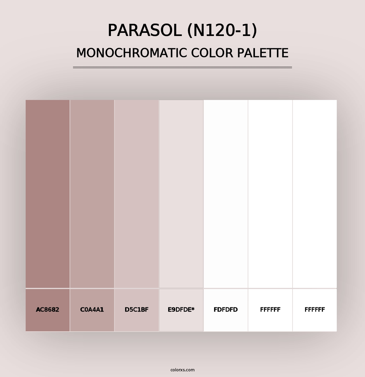 Parasol (N120-1) - Monochromatic Color Palette